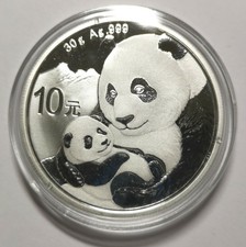 2019 Chinese Panda 30 Gram Silver Coin