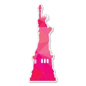Statue of Liberty Geometric Car Laptop Phone Vinyl Sticker - SELECT SIZE - Picture 1 of 1