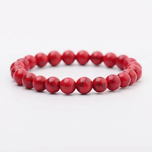 Wholesale Natural Gemstone Round Bead Bracelets Elastic Bangle 4mm 6mm 8mm 10mm - Picture 1 of 101