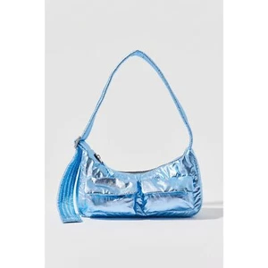 Baggu Blue Metallic Cargo Shoulder Bag Purse - Picture 1 of 8