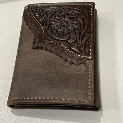 Бумажник Nocona складной втрое коричневый кожаный  - Изображение 1 из 4
