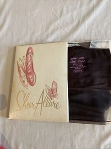 4 paia calze in nylon vintage anni '60 PURO FASCINO 70 rete senza cuciture 9,5 corte - Foto 1 di 11