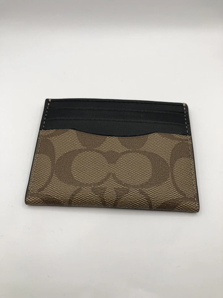 Coach F58110 Signature ID Holder Card Case MFSRP