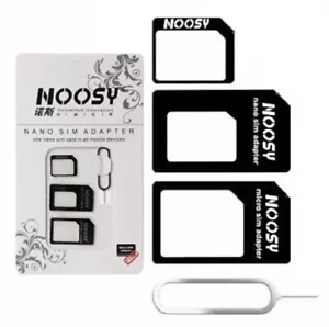 ADATTATORE UNIVERSALE NANO MICRO SCHEDA SIM ADATTATORE LETTORE SCHEDE cellulare tab A81 - Foto 1 di 5
