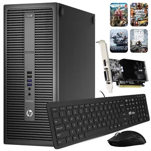 HP G2 Gaming Computer i5 6th 8GB 128GB M.2 SSD+500GB NVIDIA GT 1030 Wi-Fi Win 10 - Picture 1 of 11