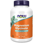 NOW Supplements Magnesium Glycinate 100 mg Highly Absorbable Form 180 Tablets