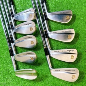Cleveland PRO-I Forged Muscle Back Iron Set of 9 3-PW SW Steel Dynamic Gold R400 - Picture 1 of 8