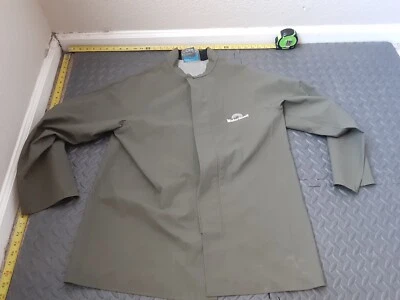 Abrigo de Lluvia Cuenca A Presión y Cremallera Verde Hecho en EE. UU. Talla Pequeña (Pesado) #S195 Foto 1 de 4