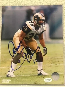 Aeneas Williams Signed St Louis Rams 8x10 Photo JSA - Picture 1 of 3