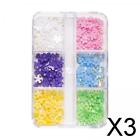 2x3D Flower Nail Charms Professional Colorful DIY Crafts for Acrylic Nail