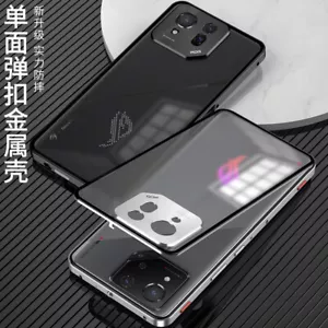 For Asus ROG Phone 8 Pro Phone Case Metal Bumper Magnetic Back Glass Cover - Picture 1 of 18