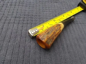 Antique Vintage Stag Horn Cheroot Holder - Foto 1 di 13
