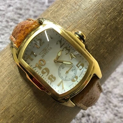 Invicta Baby Lupah Women 2353 Dress Seconds Hand Leather Quartz Watch 6 3/4" - Image 1 of 4