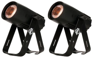 (2) American DJ ADJ SABER SPOT DTW Compact 15 Watt Warm White LED DMX Spotlights - Picture 1 of 5