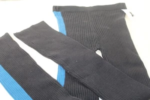 BCBG Black w/Stripe High Waist Women's Knit Yoga Pants Leggings-SM - Picture 1 of 4