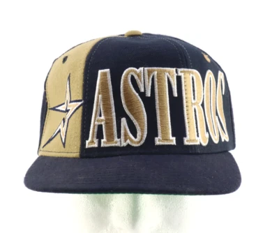 Vtg 90’s Houston Astros Spell Out Snapback Tri-power Starter Hat MLB Baseball - Image 1 of 4