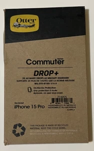 Coque OtterBox Commuter Drop+ Series pour iPhone 15 Pro Vert - Photo 1 sur 3