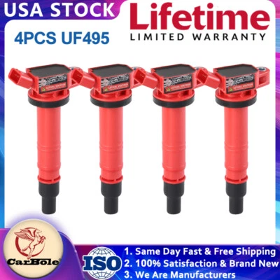4X Ignition Coils Bobina for UF495 Toyota Tacoma 4Runner Tundra 9091902248 Lexus - Image 1 of 4