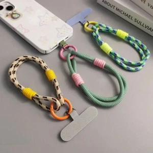 Nylon Phone Lanyard Keychain Phone Wrist Straps Universal Phone Case Strap - Photo 1 sur 17