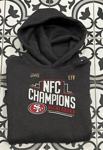 Kids Boys San Francisco 49ers NFL Football NFC Champions Hoodie Sweatshirt XL