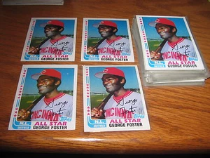 1982 Topps BB George Foster #342 alle Karten sind EX/MT 4 Karten Lot kostenloser Versand - Bild 1 von 2
