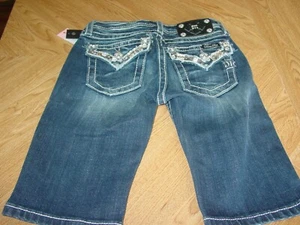 Girls Size 10 Miss Me Embellished Bermuda Shorts NWT - Picture 1 of 2