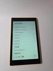 Amazon Kindle Fire 8 HD L5S83A Tablet 8a Generazione 16GB Giallo*Leggi Descrizione* - Foto 1 di 10