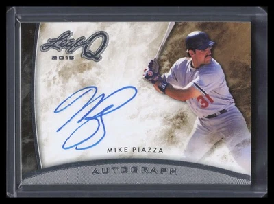 Leaf Q Autographs Silver Amp1 Mike Piazza 2015 automático Foto 1 de 2