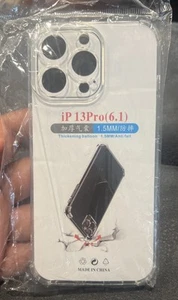 Custodia TPU morbida trasparente per iPhone 13 Pro (6.1) cover trasparente con bordi paraurti - Foto 1 di 2