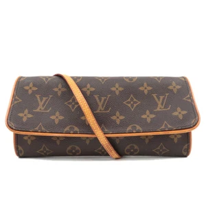 Louis Vuitton Monogram Pochette Twin GM Shoulder Bag Clutch bag M51852 Authentic - Picture 1 of 21