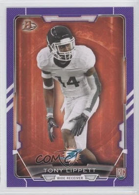 2015 Bowman Rookies Purple Tony Lippett #80 RC - Image 1 of 2