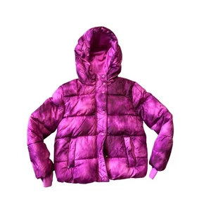 GAP KIDS, ABRIGO ACOLCHADO, TALLA MEDIANA, abrigo de invierno rosa intenso para niñas, nieve; polvo - Imagen 1 de 13