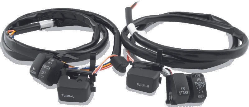 Twin Power Fits 96-06 Big Twin And XL Black Handlebar Switch Kit - Image 1 of 1