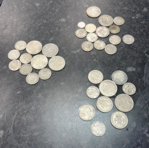 Job Lot Half Silver Coins 1920-1945 **279.1 GRAMS** - Picture 1 of 4