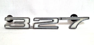 Vintage 1968 Original 327 Chevy GM Camaro Fender Emblem Restored Muscle Race Car - Picture 1 of 4