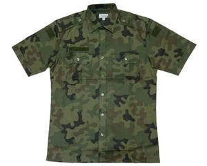 New Genuine Polish army surplus camo ripstop short sleeve shirt  - Foto 1 di 1