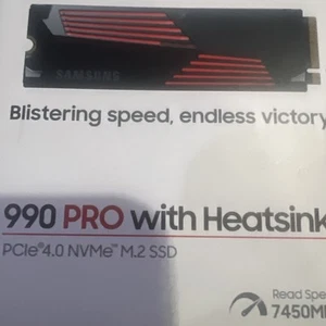 Samsung 990 Pro with Heatsink 1TB - Internal M.2 NVMe PCIe 4.0 SSD*BRAND NEW* - Afbeelding 1 van 3