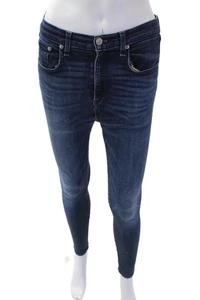 Rag & Bone Jean Womens Denim Dark Wash 5 Pocket Skinny Jeans Blue Size 28 - Picture 1 of 9