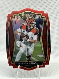 2020 Select Joe Burrow Premier Die Cut Red Rookie (RC) - Picture 1 of 2