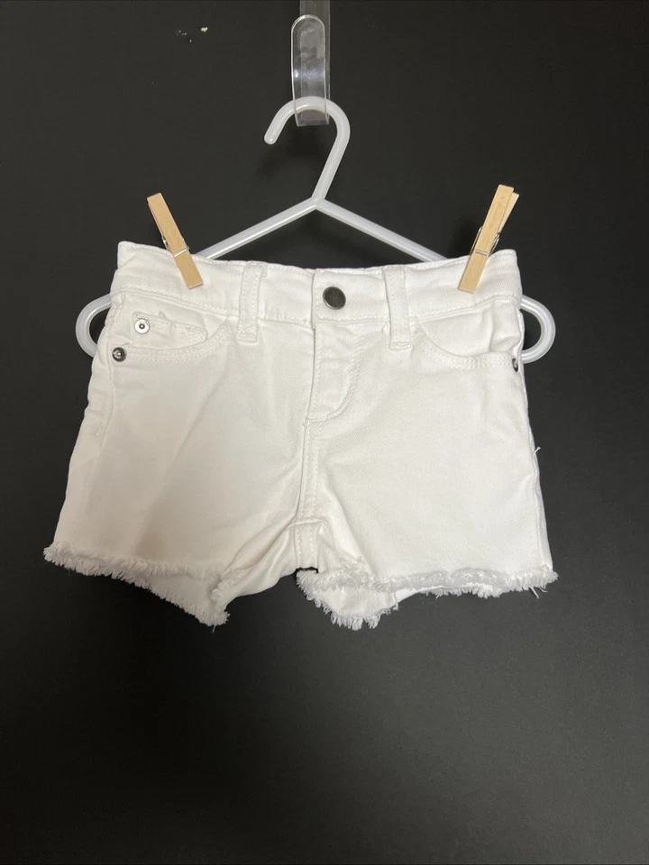 DL1961 Niñas Lucy Pantalones Cortos Gorra de Nieve Blanco 2T Dobladillo Crudo Nuevo sin Etiquetas Foto 1 de 4