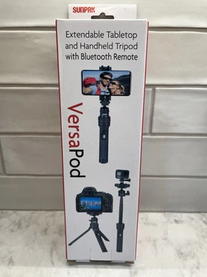 Trípode Sunpak Versapod extensible/mesa/de mano con control remoto Bluetooth NUEVO Foto 1 de 4