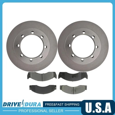 Rear Disc Brake Rotors Brake Pads Kit fits Ford E-450 Super Duty - Imagem 1 de 4