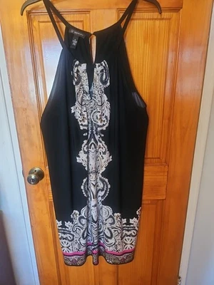 INC Women's Black Summer Size 2X Sleeveless Dress STRETCHABLE EMBELLISHED  - Image 1 of 4