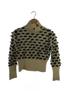 Vivienne Westwood Red Label Short Sweater Knit Tops Wool White Black size 2 USED - Picture 1 of 5