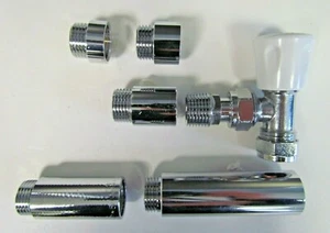 RADIATOR VALVE CHROME EXTENSION 10mm TO 80mm LONG - Picture 1 of 20