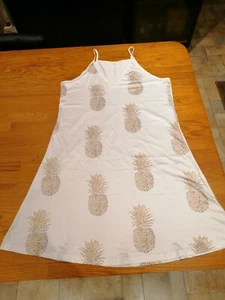 Pineapple Print Strappy Nightdress / Summer Dress. Size S.  New.  - Picture 1 of 6