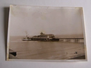 FOTOGRAFÍA Bournemouth Pier & Isle of Wight barco vaporero vintage 1959 teatro - Imagen 1 de 2