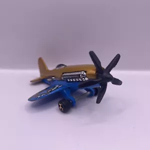 Hot Wheels 2004 Mad Propz Sky Show Aeroplane Black Diecast Plane Loose - Bild 1 von 10