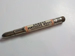 Cincinnati Ohio ARMOUR FERTILIZER WORKS Advertising Bullet Pencil Agri - Picture 1 of 4