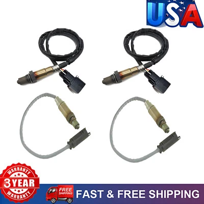 4 peças sensor de oxigênio up+downstream para BMW 545I 645CI 745I 745LI Alpina B7 4.4L V8 - Imagem 1 de 4